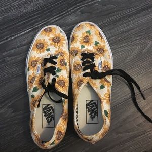 Sunflower Print Shoes