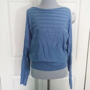 Baby Blue Ribbed Sweater