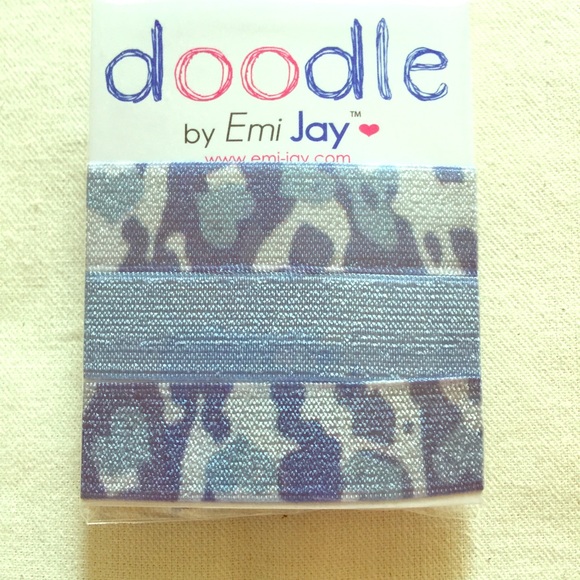 Emi Jay Accessories New Blue Camo Hair Ties Poshmark