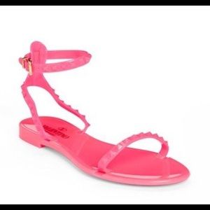 Valentino Rockstud Ankle Strap Sandal