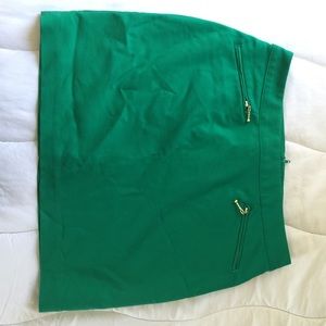 Forest green H&M mini skirt