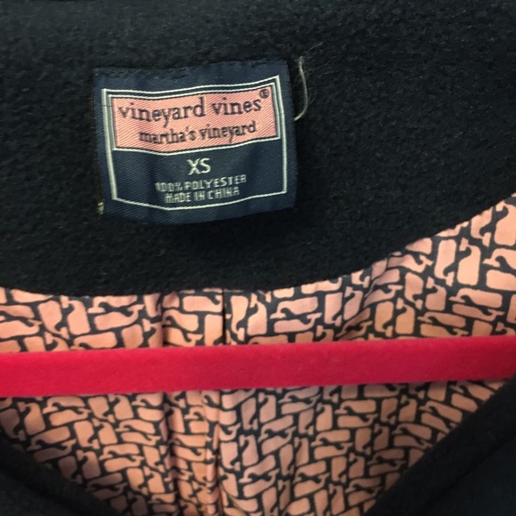 Vineyard Vines Blue Fleece Toggle Jacket - Picture 3 of 3