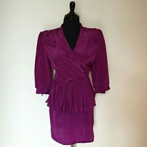 Ms. Lena Vintage Secretary Mini Dress