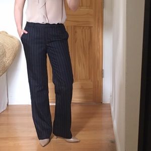 Navy blue pinstripe Brooks Brothers slacks