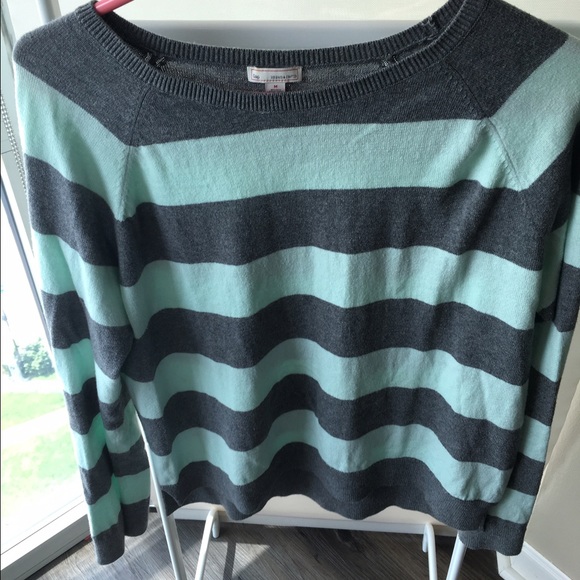 Mint/Grey Long Sleeve Top