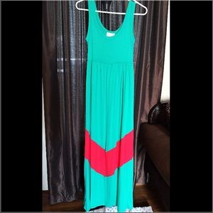 Coveted Maxi Dress with Chevron Pattern