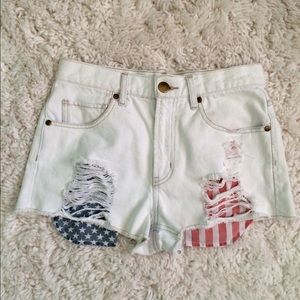American flag shorts