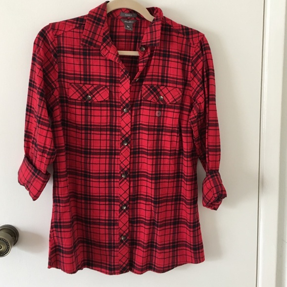 Eddie Bauer classic fit flannel shirt