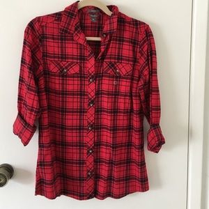 Eddie Bauer classic fit flannel shirt