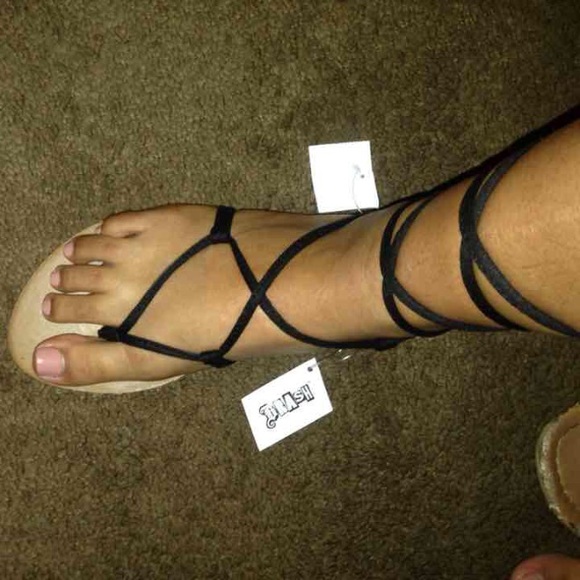 Lace up sandals