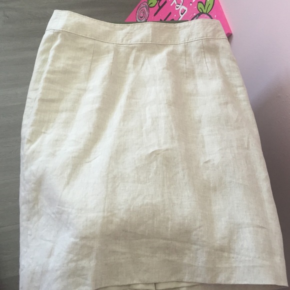 Banana Republic Linen Pencil Skirt