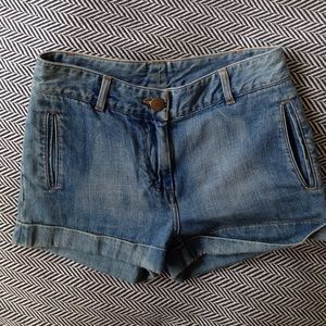 Maje Designer Jean Shorts