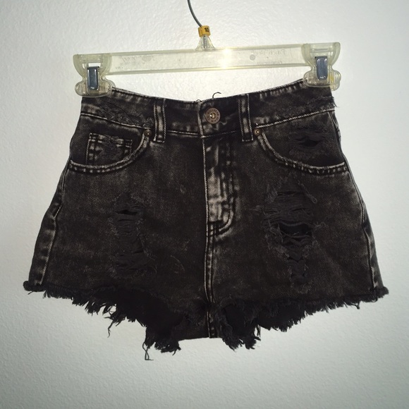 Black High Waisted Shorts.