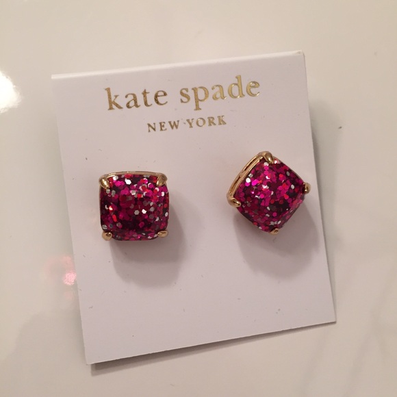 kate spade glitter stud earrings