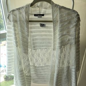 Sheer White Lace Cardigan