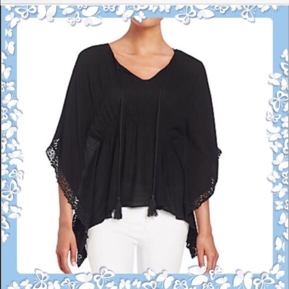 1 Day💜Lace trim kimono top💜 - Picture 4 of 4