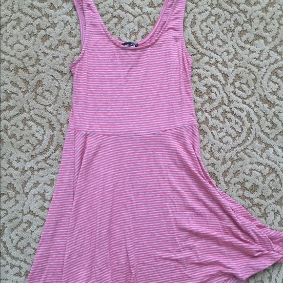Coral and Gray Dress
