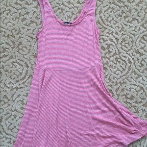 Coral and Gray Dress