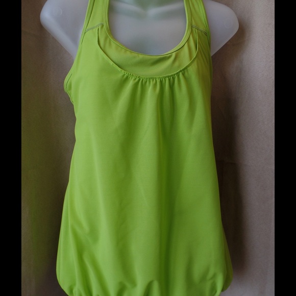 Green workout tank