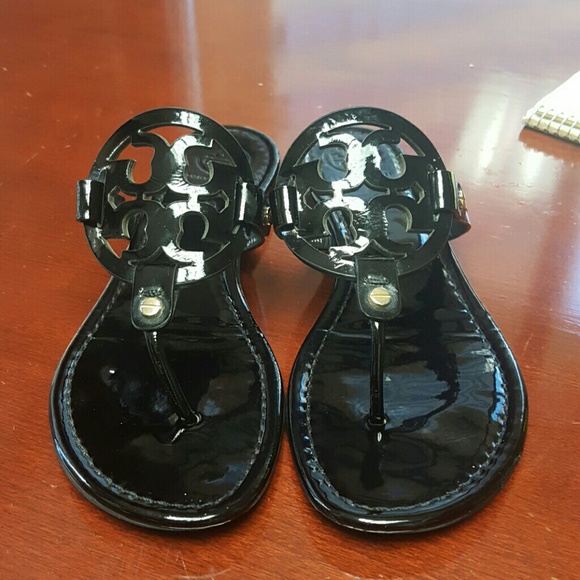 Tory Burch Miller. Black patent