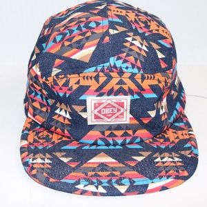 Obey five panel hat