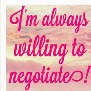 All prices are not firm!! Please make an offer!