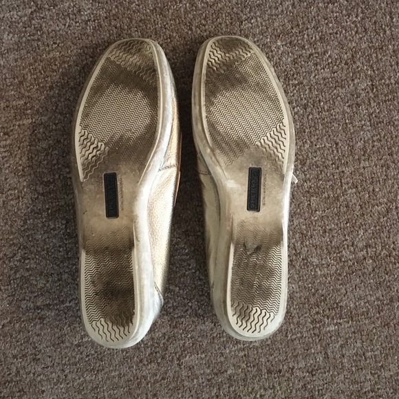 Metallic Gold Sperry Boat Shoes - Picture 4 of 4