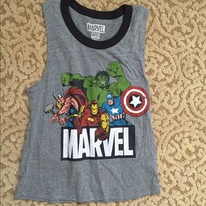 Gray Marvel tank