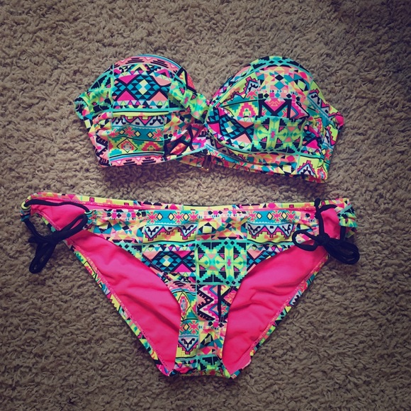 Super cute gently used aztec swim suit from Rue21