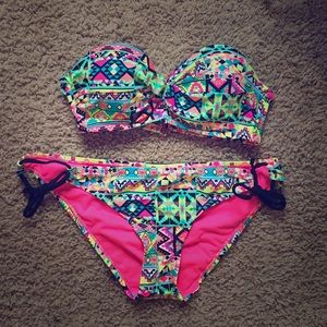 Super cute gently used aztec swim suit from Rue21