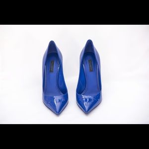 DOLCE & GABBANA 105MM KATE PATENT LEATHER PUMPS