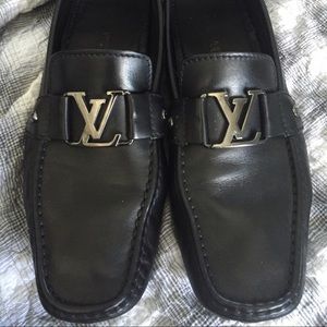 Louie Vuitton Black Mens Drivers