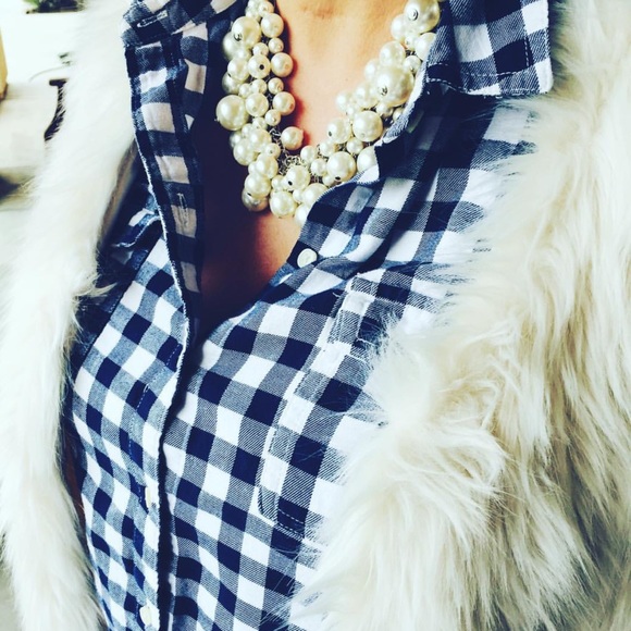 Silver pearls chunky necklace NWT - Picture 3 of 4