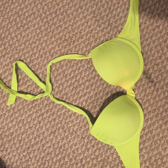 Lime green swimsuit