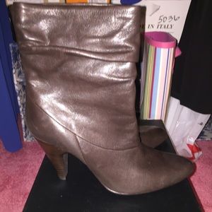 Ana brown slouch leather boots