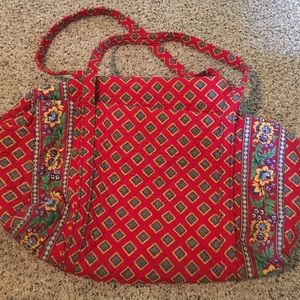 🎉Sale🎉 Vera Bradley Villa Red Large Duffle