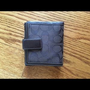 Black coach wallet