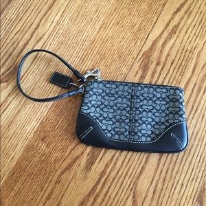 Black coach wristlet