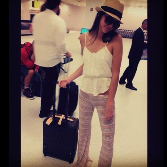 Kendall Jenner - Michael Lauren Ace Wide Leg Pant