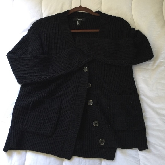 Black cardigan