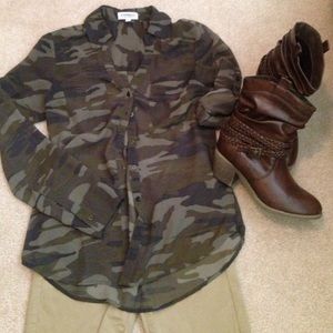 Express button up blouse