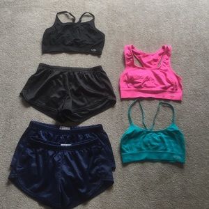 Athletic shorts and sports bra!! ⚽️🎾