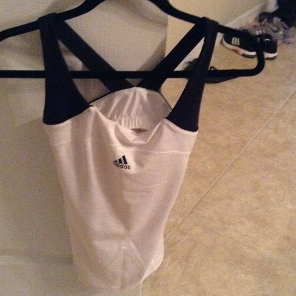Adidas White Activewear Tank
