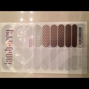 Jamberry: Chevron black and rose gold : brand new