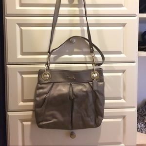 Coach taupe/ gray bag