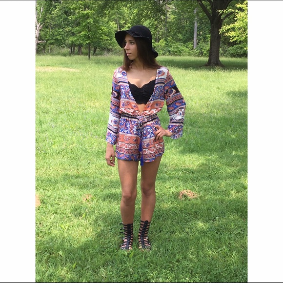 Royal and Rusty V Romper - Picture 3 of 3