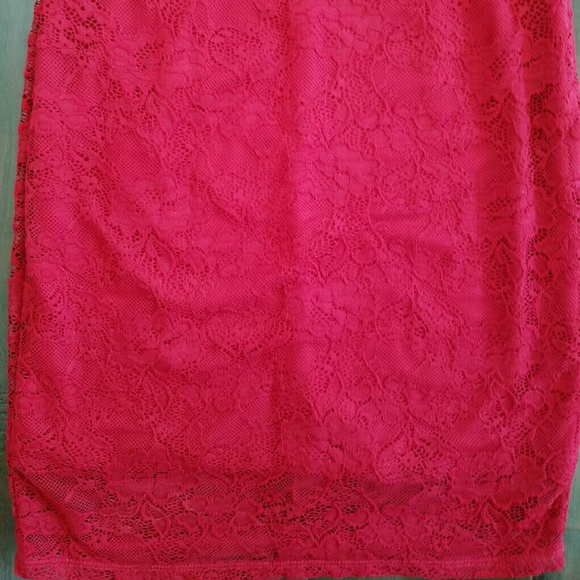 Sexy Red Lace Halter Dress NWOT - Picture 3 of 5