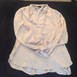 Cream/Gold loose H&M Blouse