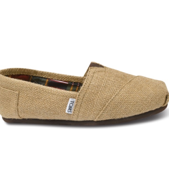 SOLD ⚫️ Natural burlap woman's TOMS - Picture 2 of 3