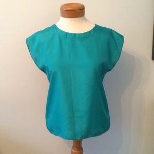 Teal short sleeve shirt, small, Gitano